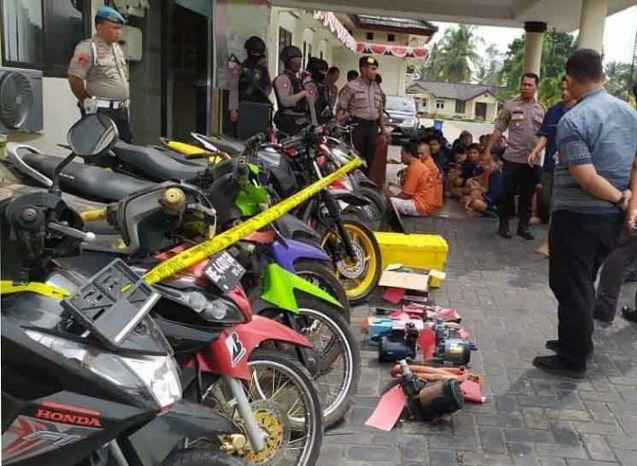 Polisi Ringkus 56 Tersangka dan Amankan 20 Motor di Lampung Timur