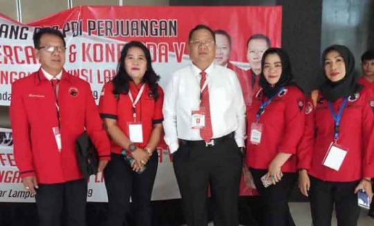 Bendahara Diganti, Ini Susunan Pengurus DPD PDIP Lampung 2019-2024
