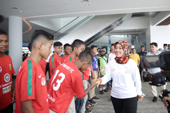 Berlaga di Kejuarnas Piala Menpora, Tim U-14 Lampung Dilepas Wagub