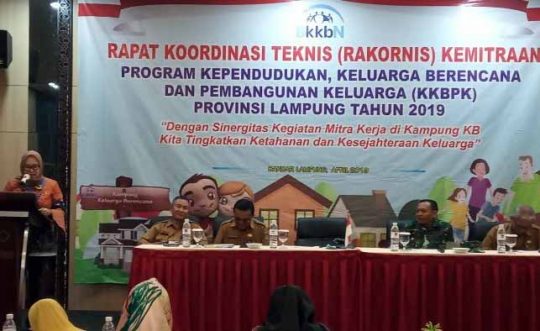 Mitra Kerja BKKBN Lampung Diminta Berperan Aktif dalam Program KKBPK