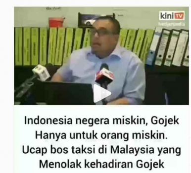 Hina Indonesia dan Gojek, Bos Taksi Malaysia Akhirnya Minta Maaf