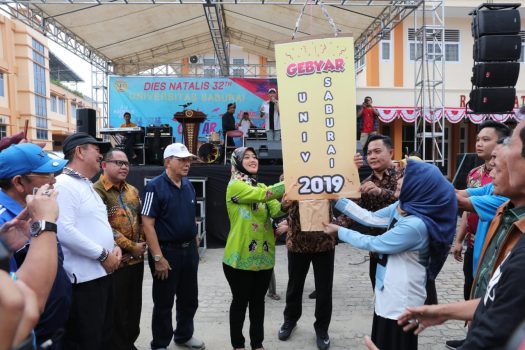 Dies Natalis Universitas Saburai, Wagub Nunik Hadiri Gebyar Saburai 2019