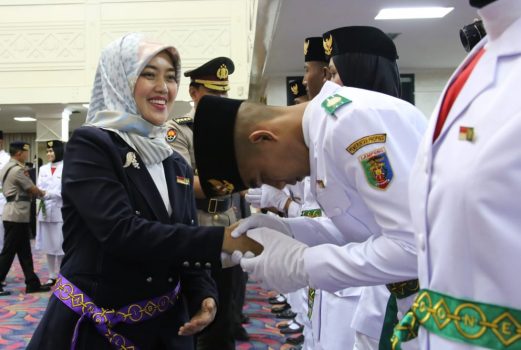 Paskibraka Provinsi Lampung 2019 Dikukuhkan Wakil Gubernur Nunik