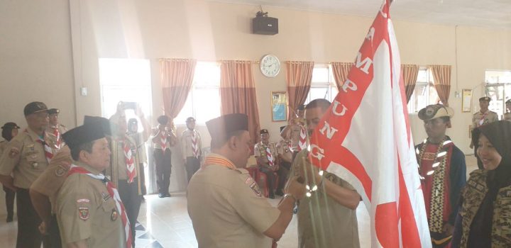 Ketua Kwarda Lampung Sambut Kontingan Kemah Budaya Nasional 2019