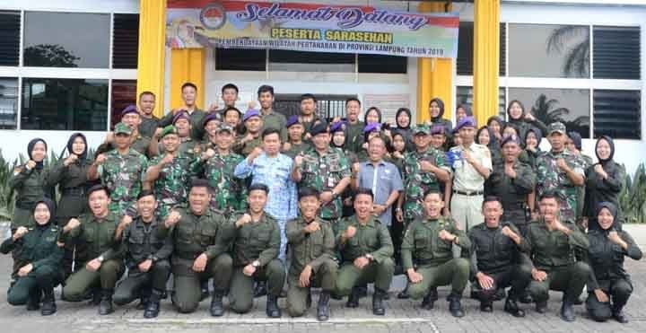 Puluhan Anggota Menwa Lampung Ikuti Sarasehan Pertahanan Negara