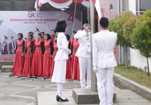 OJK Lampung Gelar Upacara Peringatan HUT ke-74 RI