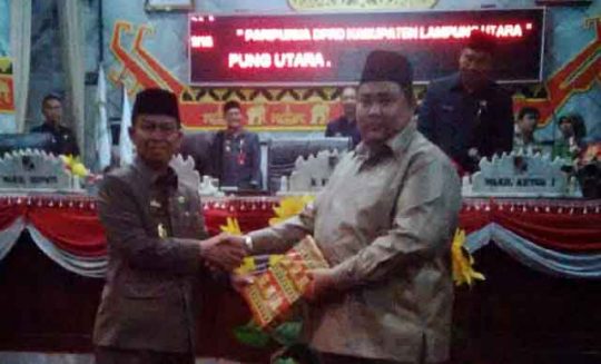 Sabtu Malam, Wabup Budi Utomo Sampaikan RPJMD Lampung Utara 2019-2024