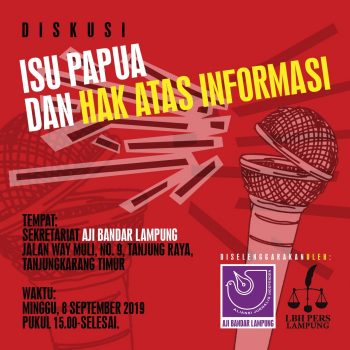 AJI-LBH Pers Lampung Gelar Diskusi Isu Papua dan Hak Atas Informasi