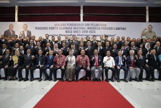 Gubernur Arinal Kukuhkan Pengurus KONI Lampung 2019-2024