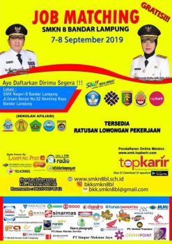 SMKN 8 Bandarlampung-Forum BKK-Disnakertrans akan Gelar Bursa Kerja Khusus