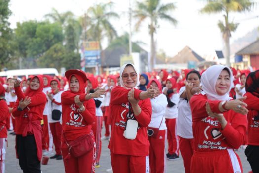 Peringatan Hari Jantung Indonesia, Istri Gubernur Lampung Ajak Masyarakat Berolahraga