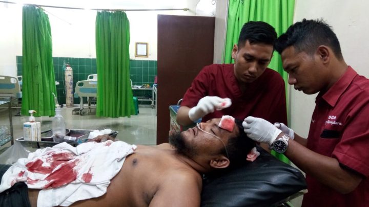 Sekelompok Berandalan Serang Pelukis Mural di Underpass Depan Unila, Satu Luka Parah