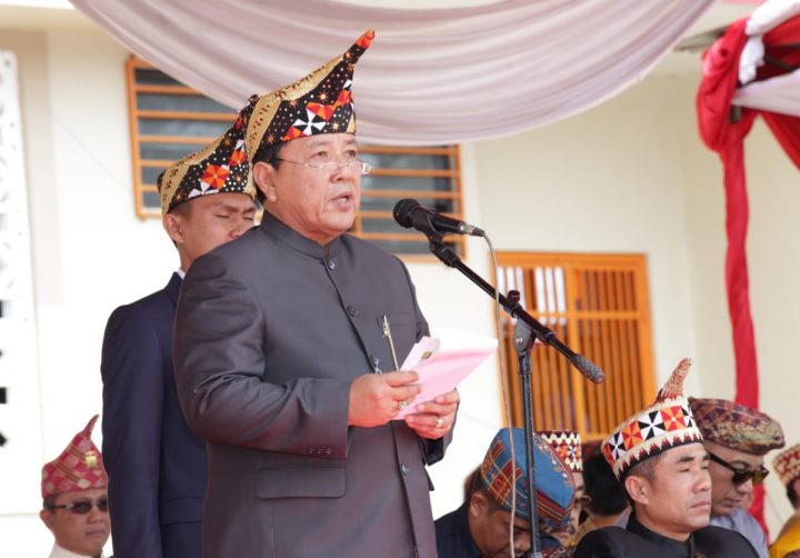 Gubernur Arinal Djunaidi Jadi Pemimpin Upacara HUT ke-28 Lampung Barat