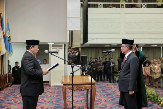 Fahrizal Darminto Dilantik sebagai Sekretaris Daerah Provinsi Lampung