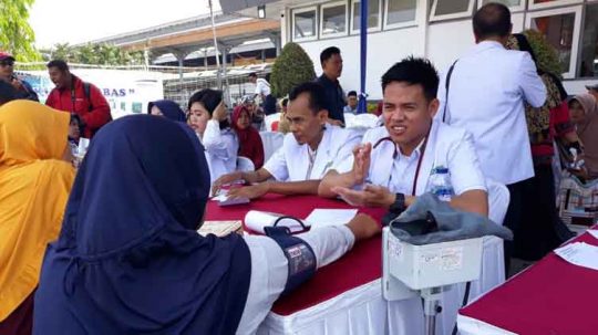 PT KAI Tanjungkarang Gelar Rail Clinic di Stasiun Rejosari
