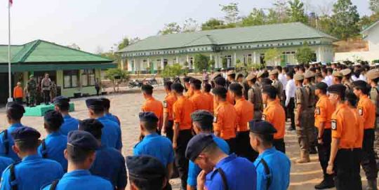 Jelang Pelantikan Presiden, TNI-Polri di Way Kanan Gelar Apel Pasukan