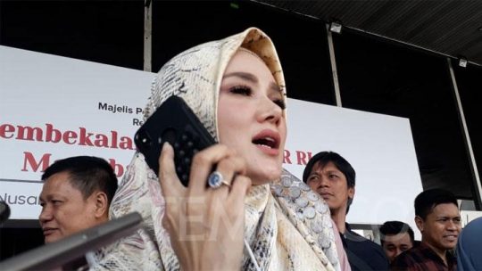 Dicecar Wartawan di DPR, Mulan Jameela Pura-pura Nelpon