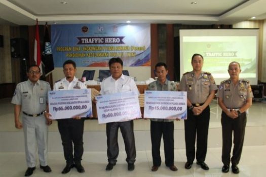 Polresta Bandarlampung Dukung Program Keselamatan Berlalu Lintas PT Jasa Raharja