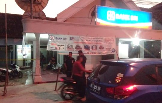 BRI Unit Kalianda Disatroni Kawanan Perampok Bersenjata Api