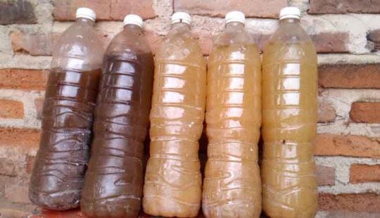 cairan fermentasi penghilang bau limbah yang sudah jadi