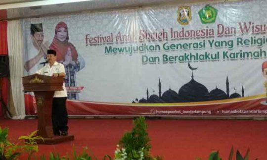 Walikota Herman HN Buka Festival Anak Sholeh Indonesia