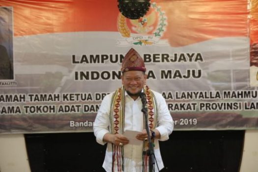 Ketua DPD RI Beramah Tamah dengan Tokoh Adat dan Tokoh Masyarakat Lampung