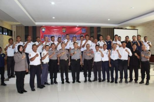 Polres Bandarlampung Berikan Pembinaan dan Pembekalan Para Satpam
