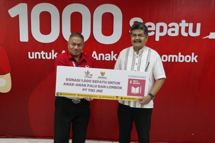 JNE Sumbang 1.000 Pasang Sepatu untuk Anak Korban Bencana Palu dan Lombok