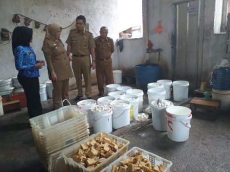 Kadis Perindustrian Lampung Kunjungi IKM Tahu dan Oncom di Gadingrejo