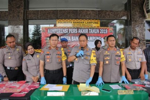 Kasus Kriminal di Bandarlampung pada 2019 Naik 7,5 Persen