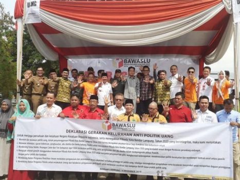 Walikota Bandarlampung Apresiasi Deklarasi Gerakan Kelurahan Anti Politik Uang