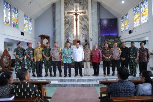 Perayaan Natal, Gubernur dan Kapolda Lampung Tinjau Gereja