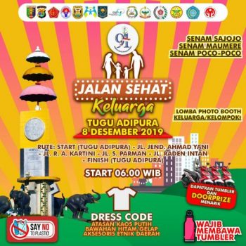 Hari Ibu, Pemprov – Polda Lampung Gelar Jalan Sehat