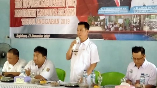Kadis PMD Lampung Selatan Buka Rakor Tim Inovasi 2019