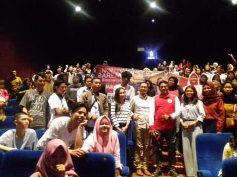 Wiyadi Nobar “Sang Prawira” Bareng Para Milenial dan Wartawan