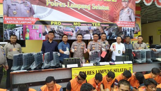 Operasi Lilin 2019, Polres Lampung Selatan Jaring 34 Bandit