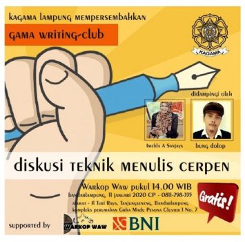 Gama Writing Club Siap Gelar Diskusi Teknik Membuat Cerpen