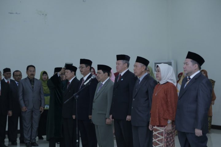 Rektor Unila Lantik Empat Wakil Rektor dan Pejabat Teras