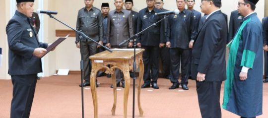 Pj Sekda dan 14 Plt Kepala OPD di Lampung Selatan Dilantik