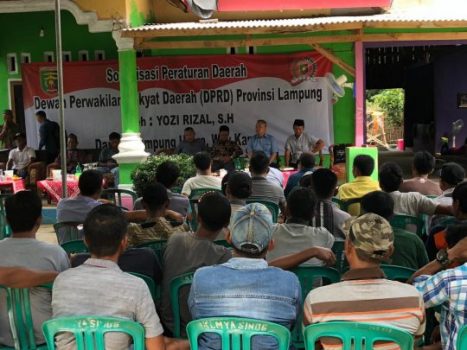 Yozi Rizal Sosialisasikan Perda Pencegahan Penyalahgunaan Narkotika di Lampung Utara