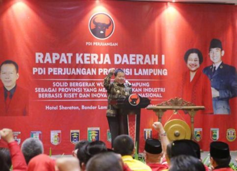 Hadiri Rakerda PDIP Lampung, Ini Pesan Gubernur Arinal Djunaidi