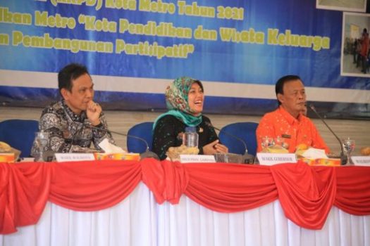 Hadiri Musrenbang Kota Metro, Wagub Nunik Ajak Bergandengan Tangan Bangun Kejayaan Lampung