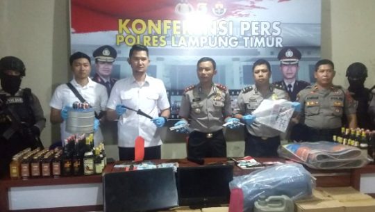 Operasi Cempaka, Polres Lampung Timur Tangkap 58 Bandit