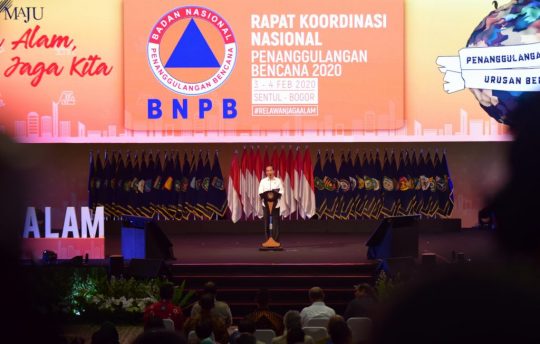 Plt Bupati Lamsel Hadiri Rakornas Penanggulangan Bencana 2020