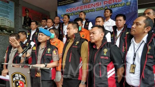 Satgas Antimafia Bola Tangkap 2 Buron Kasus Pengaturan Skor