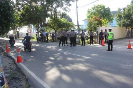 Penyerahan Berkas Calon Kepala Daerah, Polresta Bandarlampung Amankan KPU