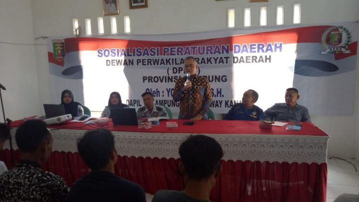 Ketua Komisi I DPRD Lampung Sosialisasikan Perda Bantuan Hukum untuk Warga Miskin