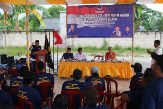 Wahrul Fauzi Lantik Pengurus Baru di 14 Desa Kecamatan Candipuro