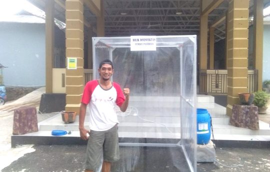 Ini Cara Para Pemuda Desa di Lampung Selatan Cegah Virus Corona 