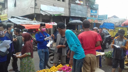 KNPI Bandarlampung Bagikan 500 Masker dan ‘Hand Sanitizer’